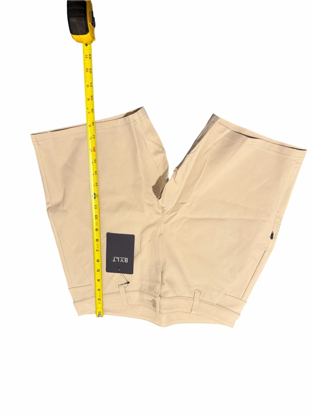 Bylt Basics Khaki Flat-Front Stretch Men Shorts, Nwt, Sz34 — image 4 of 8